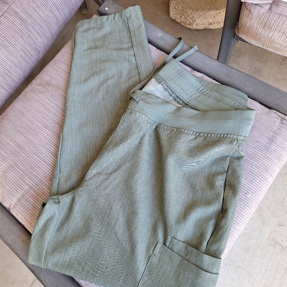Scrub Pants Sage Green Sz1X Like New - Picture 2 of 6